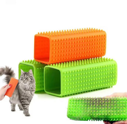 Brosse massage animaux en silicone