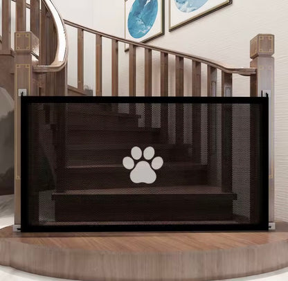 Barrière de sécurité rétractable pour chien et bébé