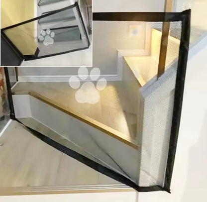 Barrière de sécurité rétractable pour chien et bébé