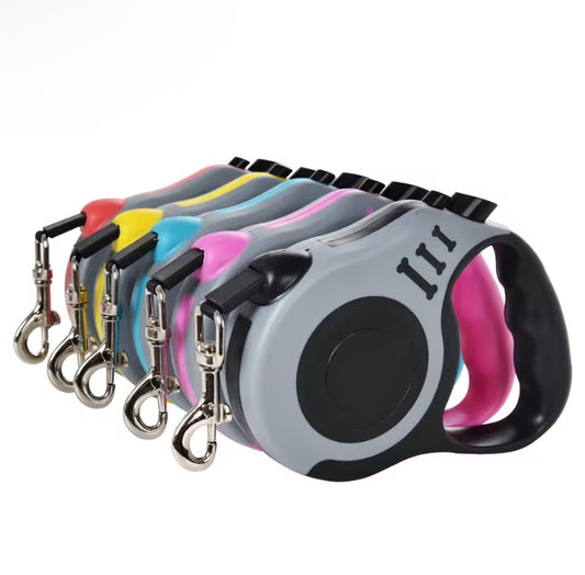 Laisse rétractable automatique pour chien – 3m / 5m