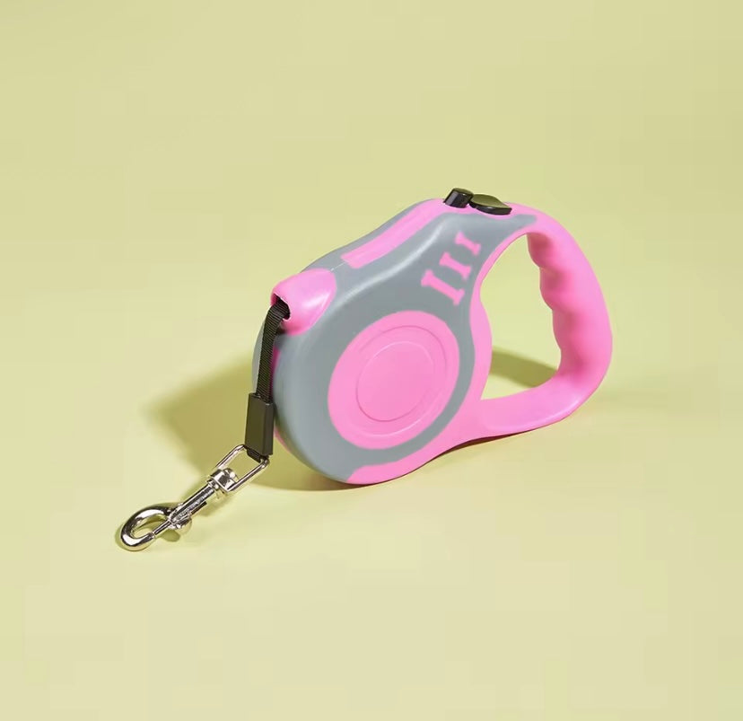 Laisse rétractable automatique pour chien – 3m / 5m
