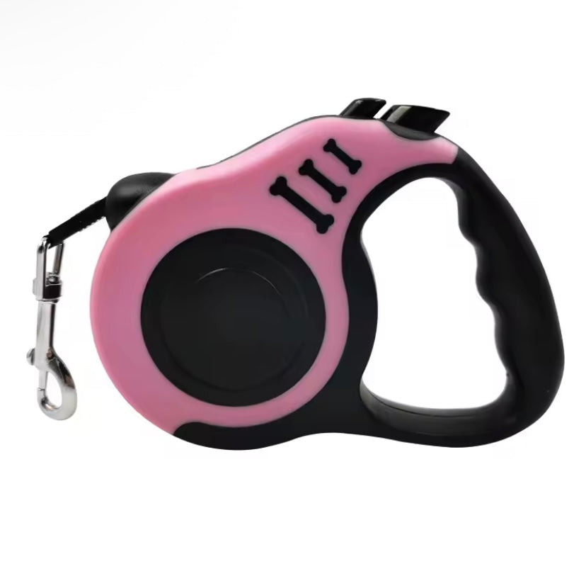 Laisse rétractable automatique pour chien – 3m / 5m
