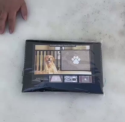 Barrière de sécurité rétractable pour chien et bébé